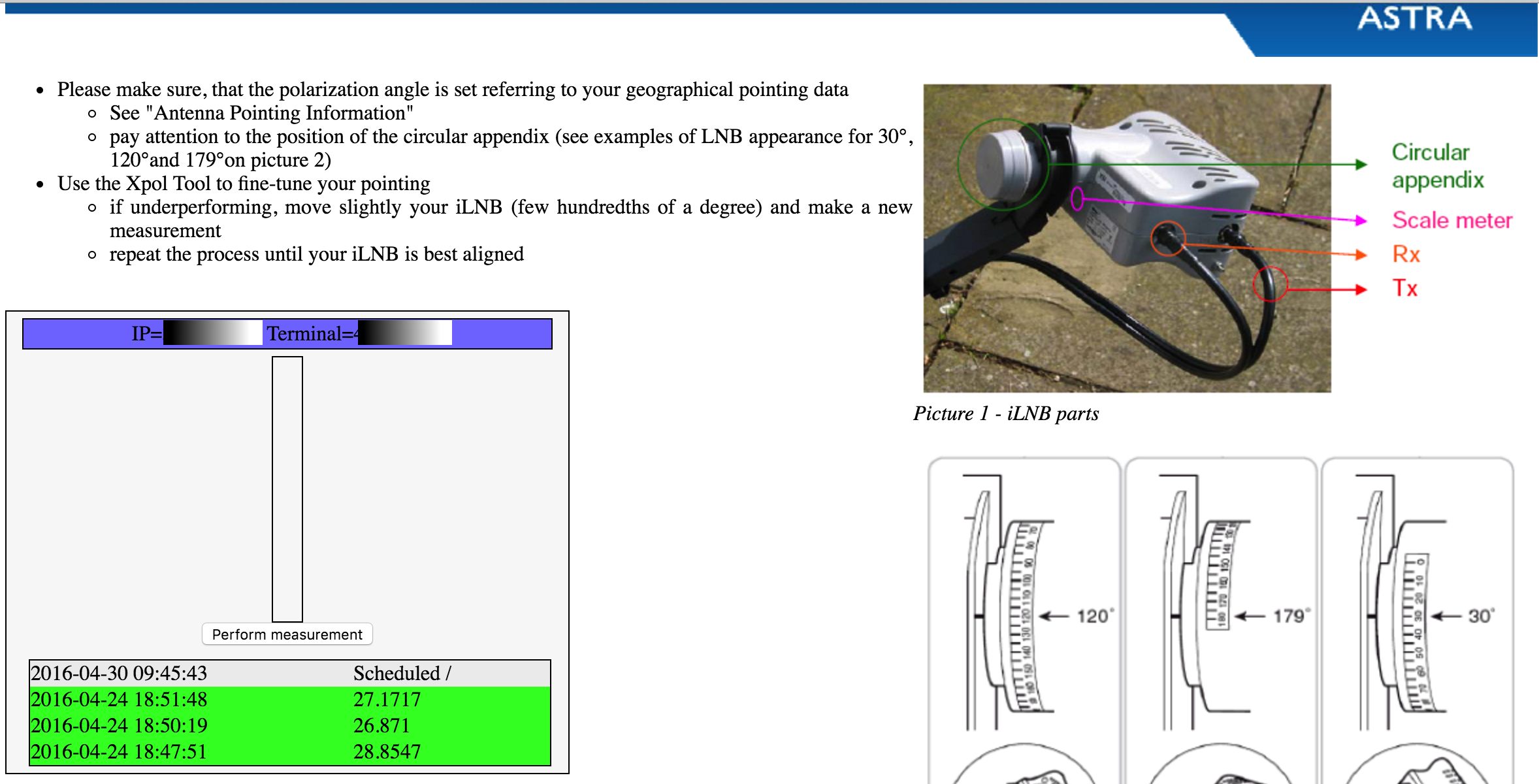 Xpol iLNB fine-tuning polarisation angle